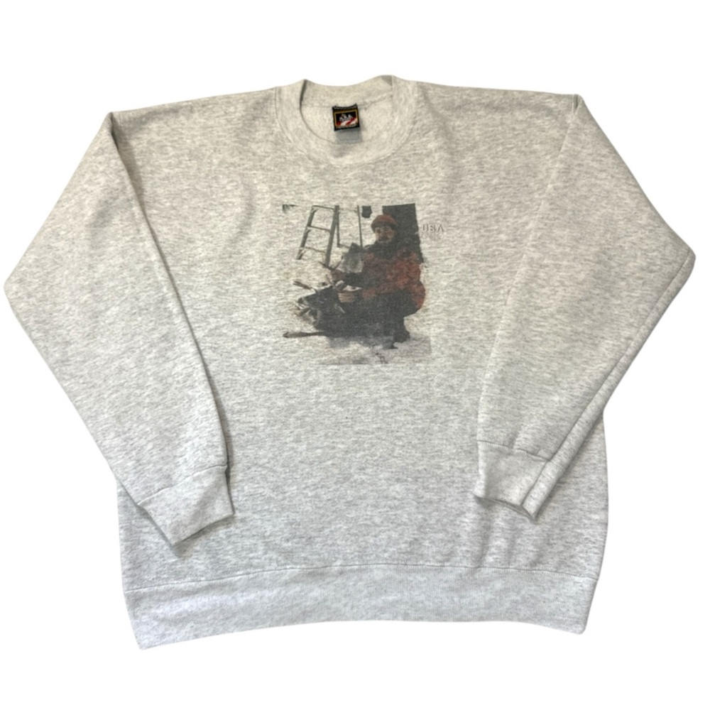 VTG USA Olympic JC Penney Gray Graphic Sweater‎ Men’s L/XL